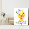 Purple Flowers Farm Animals Nursery Prints, Nursery Wall Art, Gender Neutral Nursery, Printable File, SH06