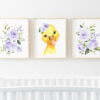 Purple Flowers Duck Nursery Prints, Farm Animals, Nursery Wall Art, Gender Neutral Nursery, Printable File, SH06 Purple Flowers Duck Nursery Prints, Farm Animals, Nursery Wall Art, Gender Neutral Nursery, Printable File, SH06