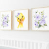 Purple Flowers Duck Nursery Prints, Farm Animals, Nursery Wall Art, Gender Neutral Nursery, Printable File, SH06 Purple Flowers Duck Nursery Prints, Farm Animals, Nursery Wall Art, Gender Neutral Nursery, Printable File, SH06
