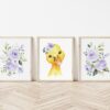 Purple Flowers Duck Nursery Prints, Farm Animals, Nursery Wall Art, Gender Neutral Nursery, Printable File, SH06 Purple Flowers Duck Nursery Prints, Farm Animals, Nursery Wall Art, Gender Neutral Nursery, Printable File, SH06