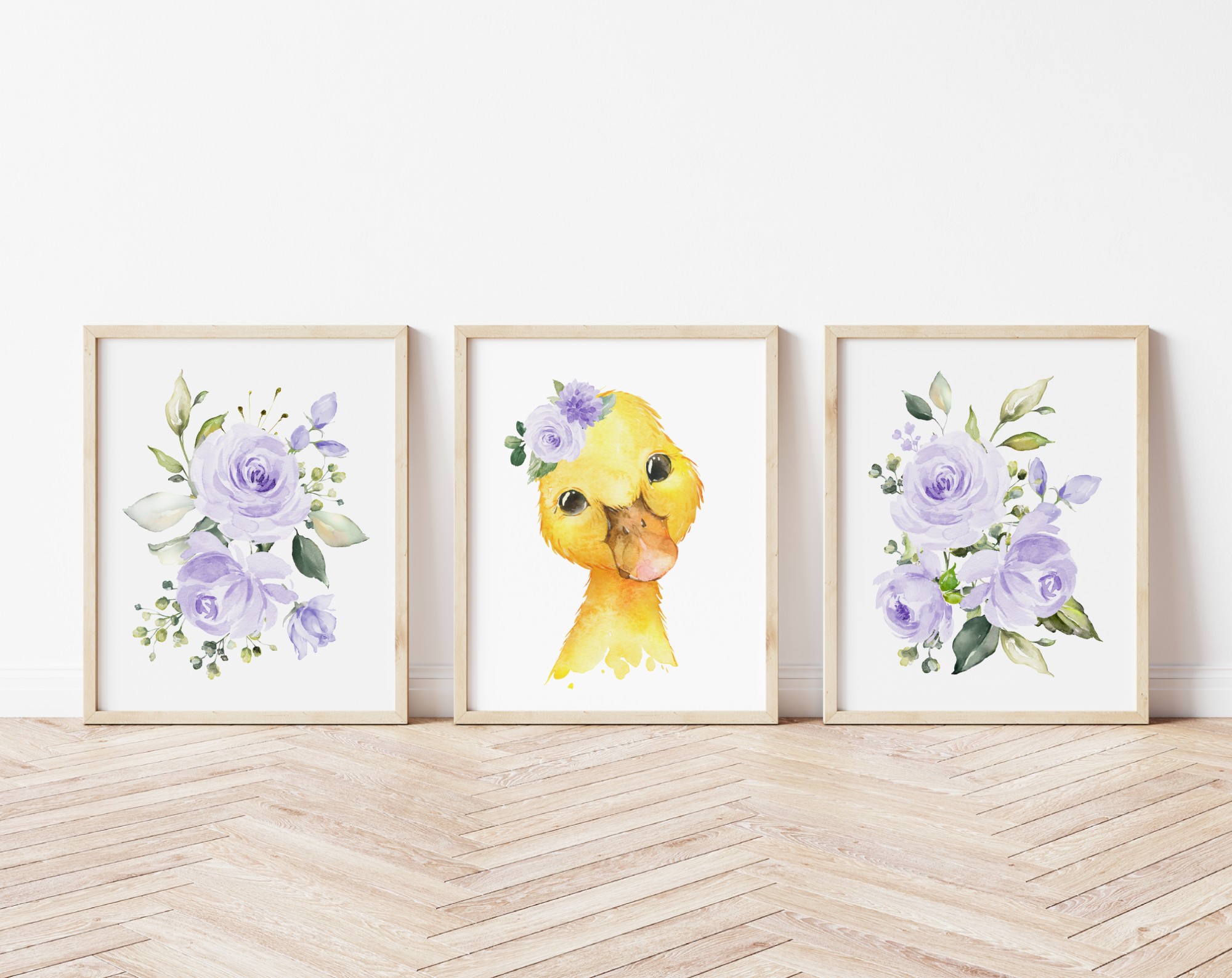 Purple Flowers Duck Nursery Prints, Farm Animals, Nursery Wall Art, Gender Neutral Nursery, Printable File, SH06 Purple Flowers Duck Nursery Prints, Farm Animals, Nursery Wall Art, Gender Neutral Nursery, Printable File, SH06