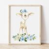 Blue Flowers Baby Woodland Animals Nursery Prints, Nursery Wall Art, Boy Nursery Decor, Printable File, SH09 Blue Flowers Baby Woodland Animals Nursery Prints, Nursery Wall Art, Boy Nursery Decor, Printable File, SH09