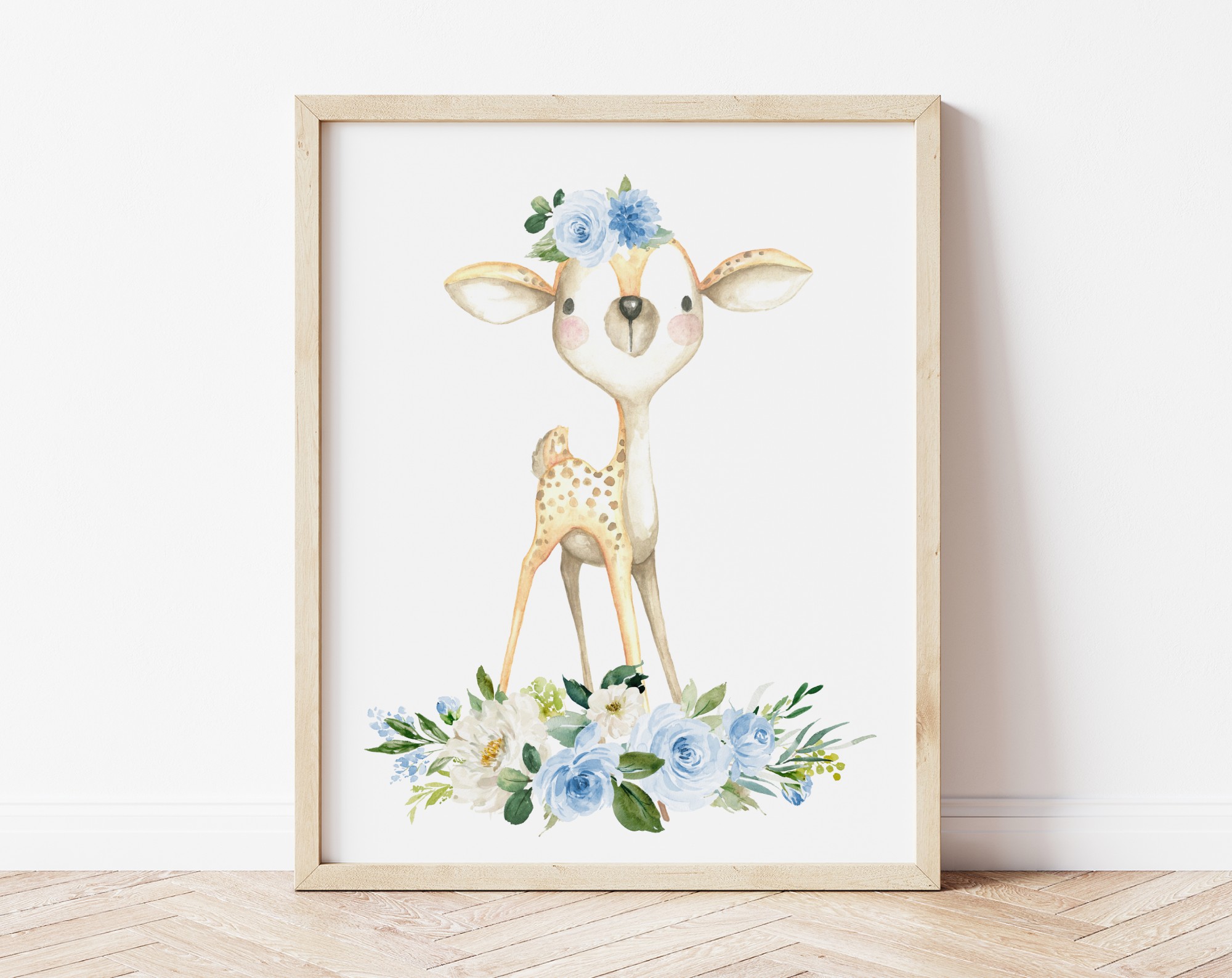 Blue Flowers Baby Woodland Animals Nursery Prints, Nursery Wall Art, Boy Nursery Decor, Printable File, SH09 Blue Flowers Baby Woodland Animals Nursery Prints, Nursery Wall Art, Boy Nursery Decor, Printable File, SH09