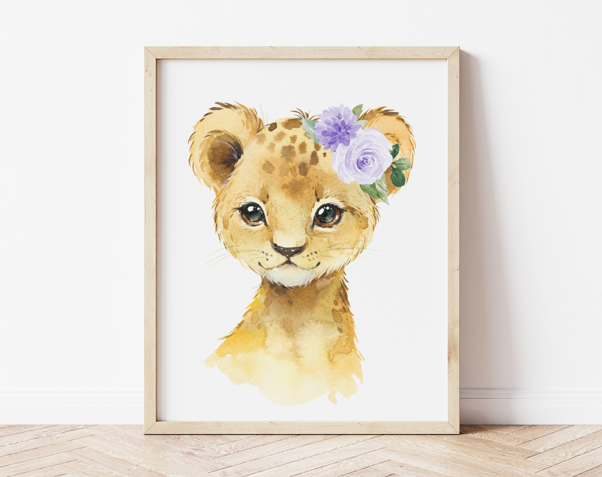 Purple Flowers Lion Nursery Prints, Jungle Animals, Nursery Wall Art, Gender Neutral Nursery, Printable File, SH11 Purple Flowers Lion Nursery Prints, Jungle Animals, Nursery Wall Art, Gender Neutral Nursery, Printable File, SH11