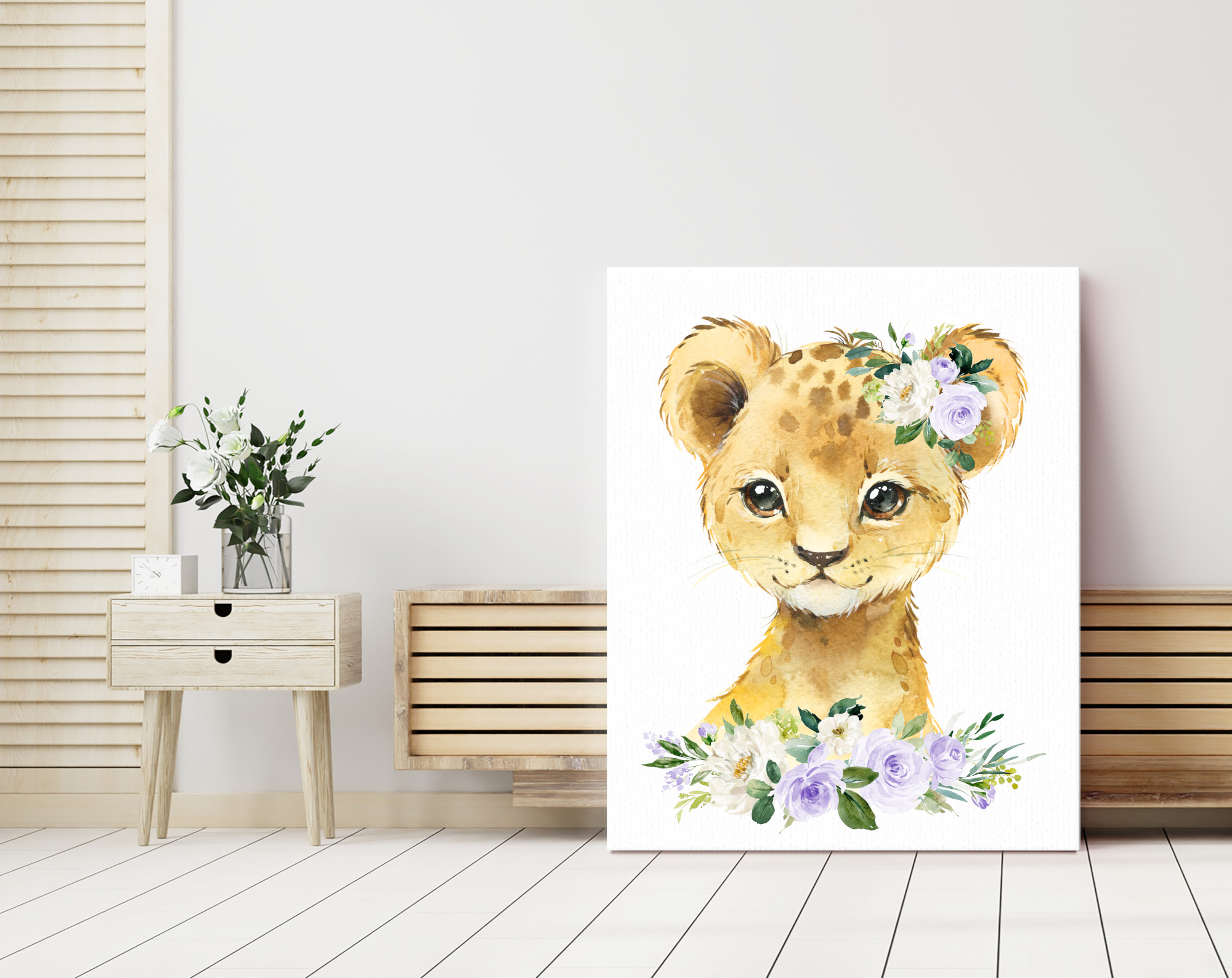 Purple Flowers Jungle Animals Nursery Prints, Nursery Wall Art, Gender Neutral Nursery, Printable File, SH11 Purple Flowers Jungle Animals Nursery Prints, Nursery Wall Art, Gender Neutral Nursery, Printable File, SH11