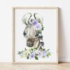 Purple Flowers Jungle Animals Nursery Prints, Nursery Wall Art, Gender Neutral Nursery, Printable File, SH11 Purple Flowers Jungle Animals Nursery Prints, Nursery Wall Art, Gender Neutral Nursery, Printable File, SH11