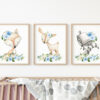 Blue Flowers Boho Woodland Animals Nursery Wall Art, Nursery Prints, Boy Nursery Decor, Printable File, SH12 Blue Flowers Boho Woodland Animals Nursery Wall Art, Nursery Prints, Boy Nursery Decor, Printable File, SH12
