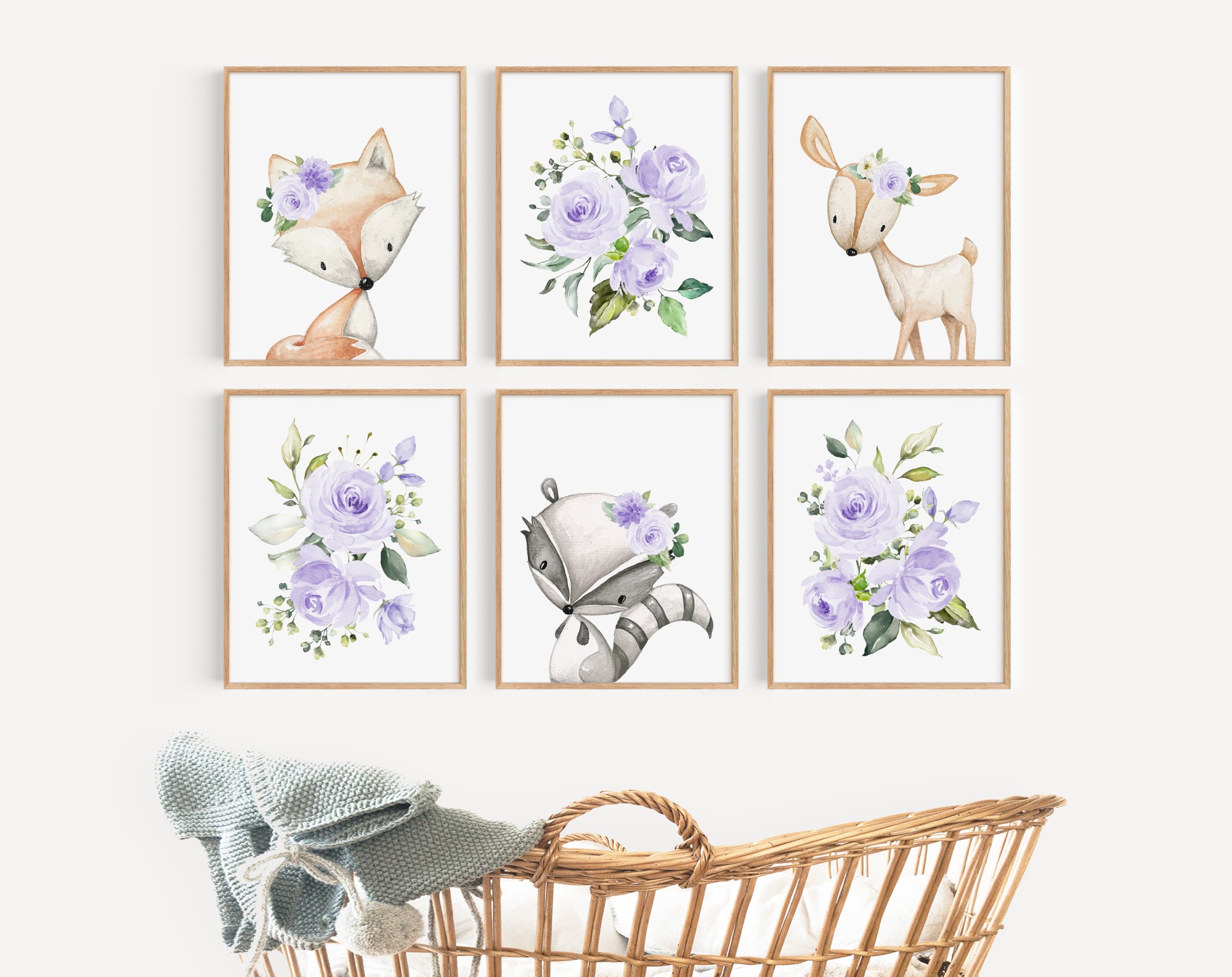 Purple Flowers Boho Woodland Animals Nursery Prints, Nursery Wall Art, Gender Neutral Nursery, Printable File, SH12 Purple Flowers Boho Woodland Animals Nursery Prints, Nursery Wall Art, Gender Neutral Nursery, Printable File, SH12