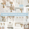 Bear and Blue Balloons Baby Shower Bundle, Boy Baby Shower, Printable File, Edit Yourself, SH17 Bear and Blue Balloons Baby Shower Bundle, Boy Baby Shower, Printable File, Edit Yourself, SH17