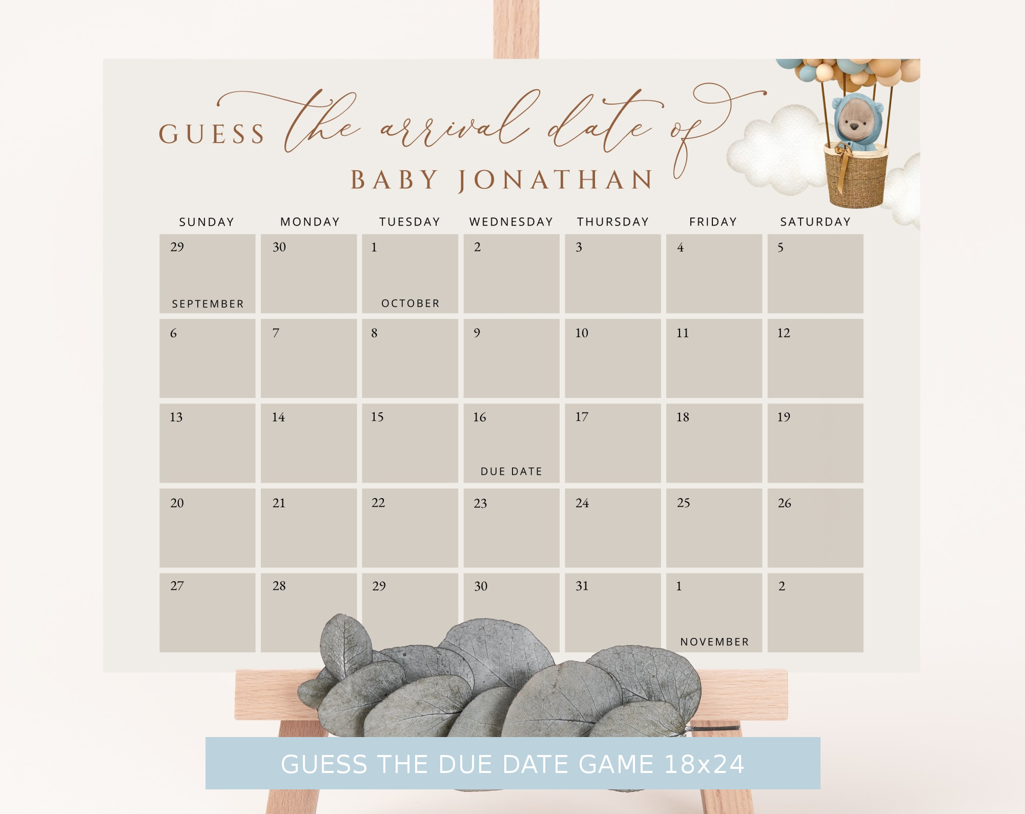 Bear and Blue Balloons Baby Shower Bundle, Boy Baby Shower, Printable File, Edit Yourself, SH17 Bear and Blue Balloons Baby Shower Bundle, Boy Baby Shower, Printable File, Edit Yourself, SH17