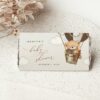 Bear in Brown Balloon Chocolate Bar Wrapper, Candy Bar Wrapper, Gender Neutral Baby Shower, Printable File, Edit Yourself, SH19