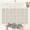 Bear in Brown Balloon Guess the Due Date, Baby Shower Game, Gender Neutral Baby Shower, Printable File, Edit Yourself, SH19 Bear in Brown Balloon Guess the Due Date, Baby Shower Game, Gender Neutral Baby Shower, Printable File, Edit Yourself, SH19
