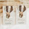 Bear in Brown Balloon Favor Tags, Gift Tags, Gender Neutral Baby Shower, Printable File, Edit Yourself, SH19