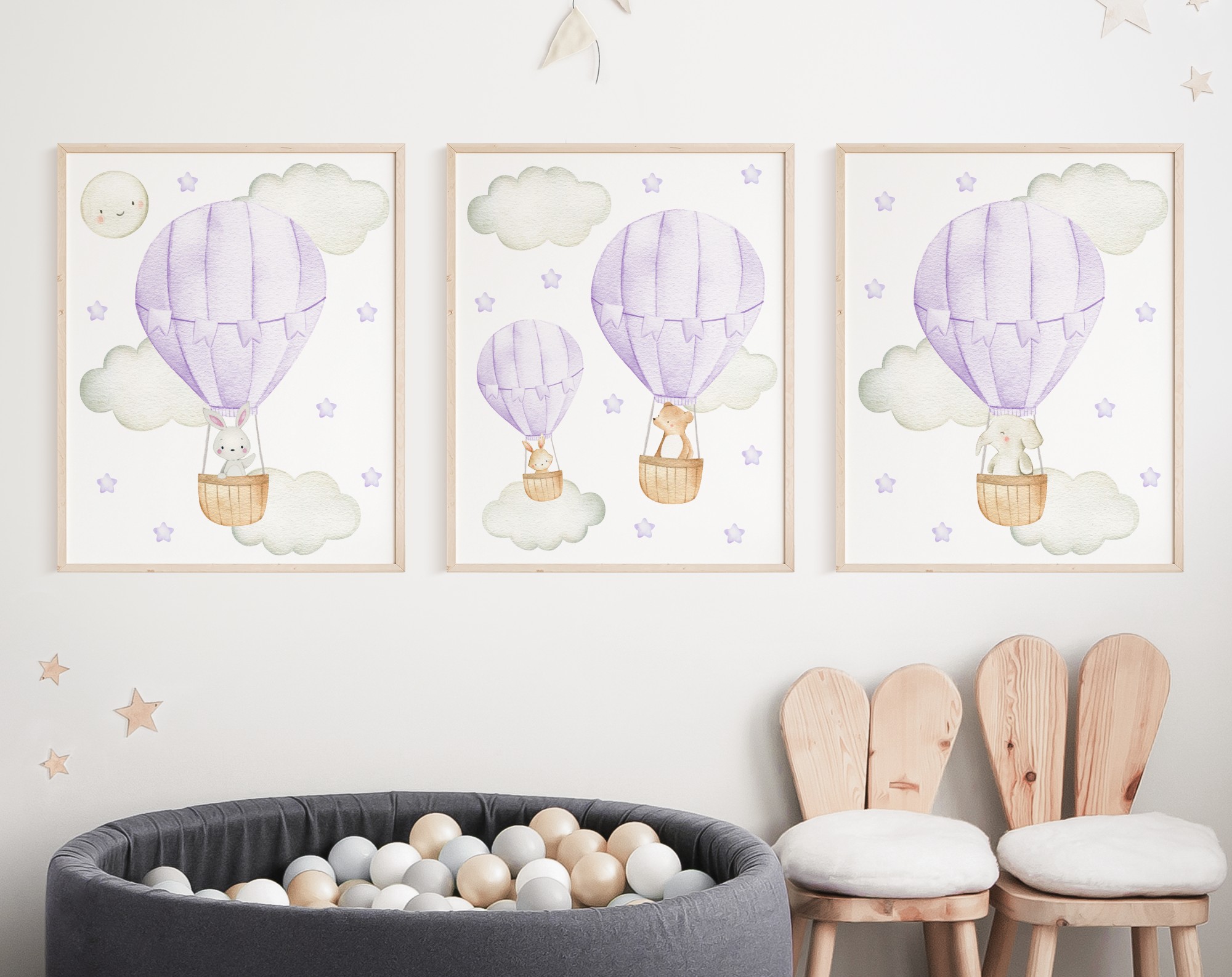 Purple Hot Air Balloon Animals Nursery Prints, Nursery Wall Art, Gender Neutral Nursery, Printable File, SH20 Purple Hot Air Balloon Animals Nursery Prints, Nursery Wall Art, Gender Neutral Nursery, Printable File, SH20