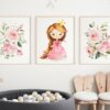 Little Princess Nursery Wall Art, Nursery Prints, Girl Nursery Decor, Printable File, SH38
