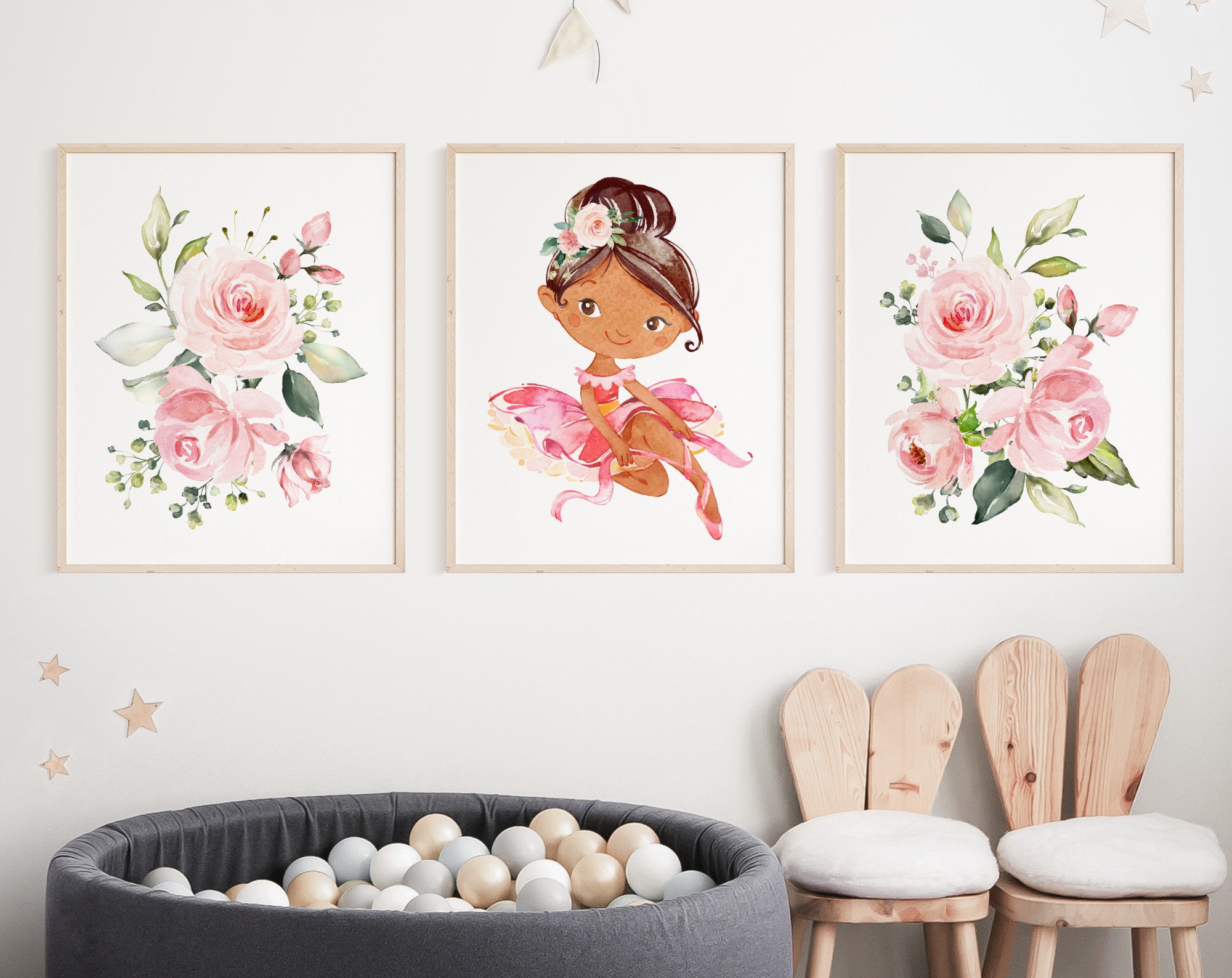 African American Ballerina Nursery Wall Art, Nursery Prints, Girl Nursery Decor, Printable File, SH39 African American Ballerina Nursery Wall Art, Nursery Prints, Girl Nursery Decor, Printable File, SH39