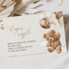 Teddy Bear with Brown Balloons Baby Shower Invitation Suite, Gender Neutral Baby Shower, Printable File, Edit Yourself, SH64