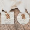 Teddy Bear with Brown Balloons Favor Tags, Gift Tags, Gender Neutral Baby Shower, Printable File, Edit Yourself, SH64 Teddy Bear with Brown Balloons Favor Tags, Gift Tags, Gender Neutral Baby Shower, Printable File, Edit Yourself, SH64
