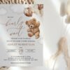 Teddy Bear with Brown Balloons Baby Shower Invitation, Gender Neutral Baby Shower, Printable File, Edit Yourself, SH64 Teddy Bear with Brown Balloons Baby Shower Invitation, Gender Neutral Baby Shower, Printable File, Edit Yourself, SH64