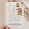 Teddy Bear with Brown Balloons Baby Shower Invitation, Gender Neutral Baby Shower, Printable File, Edit Yourself, SH64 Teddy Bear with Brown Balloons Baby Shower Invitation, Gender Neutral Baby Shower, Printable File, Edit Yourself, SH64