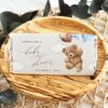 Teddy Bear with Blue Balloons Chocolate Bar Wrapper, Candy Bar Wrapper, Boy Baby Shower, Printable File, Edit Yourself, SH65