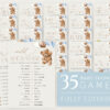 Teddy Bear with Blue Balloons Baby Shower Games Bundle, Set of 35 Games, Boy Baby Shower, Printable File, Edit Yourself, SH65 Teddy Bear with Blue Balloons Baby Shower Games Bundle, Set of 35 Games, Boy Baby Shower, Printable File, Edit Yourself, SH65