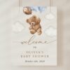 Teddy Bear with Blue Balloons Welcome Sign, Baby Shower Sign, Boy Baby Shower, Printable File, Edit Yourself, SH65 Teddy Bear with Blue Balloons Welcome Sign, Baby Shower Sign, Boy Baby Shower, Printable File, Edit Yourself, SH65