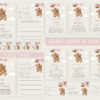 Teddy Bear with Pink Balloons Baby Shower Games Bundle, Set of 35 Games, Girl Baby Shower, Printable File, Edit Yourself, SH66