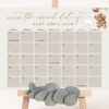 Teddy Bear with Green Balloons Guess the Due Date, Baby Shower Game, Gender Neutral Baby Shower, Printable File, Edit Yourself, SH67 Teddy Bear with Green Balloons Guess the Due Date, Baby Shower Game, Gender Neutral Baby Shower, Printable File, Edit Yourself, SH67