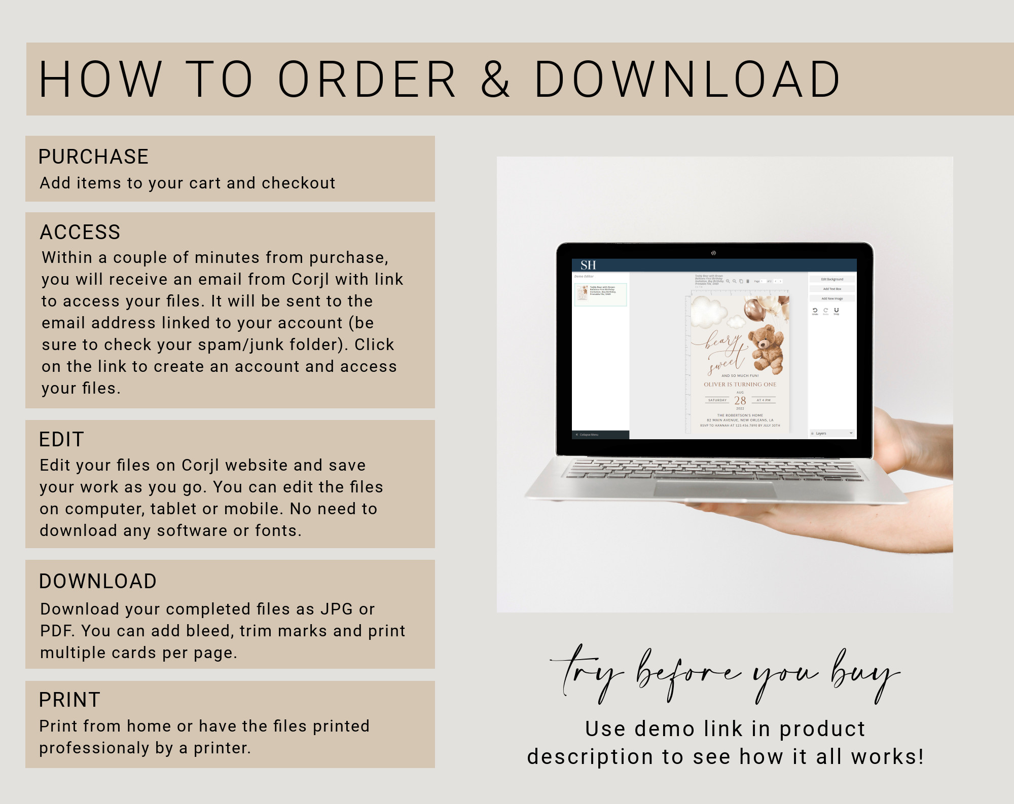 Instructions Instructions