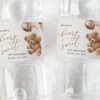 Teddy Bear with Brown Balloons Water Bottle Labels, First Birthday, Boy Birthday, Printable File, Edit Yourself, SH69 Teddy Bear with Brown Balloons Water Bottle Labels, First Birthday, Boy Birthday, Printable File, Edit Yourself, SH69