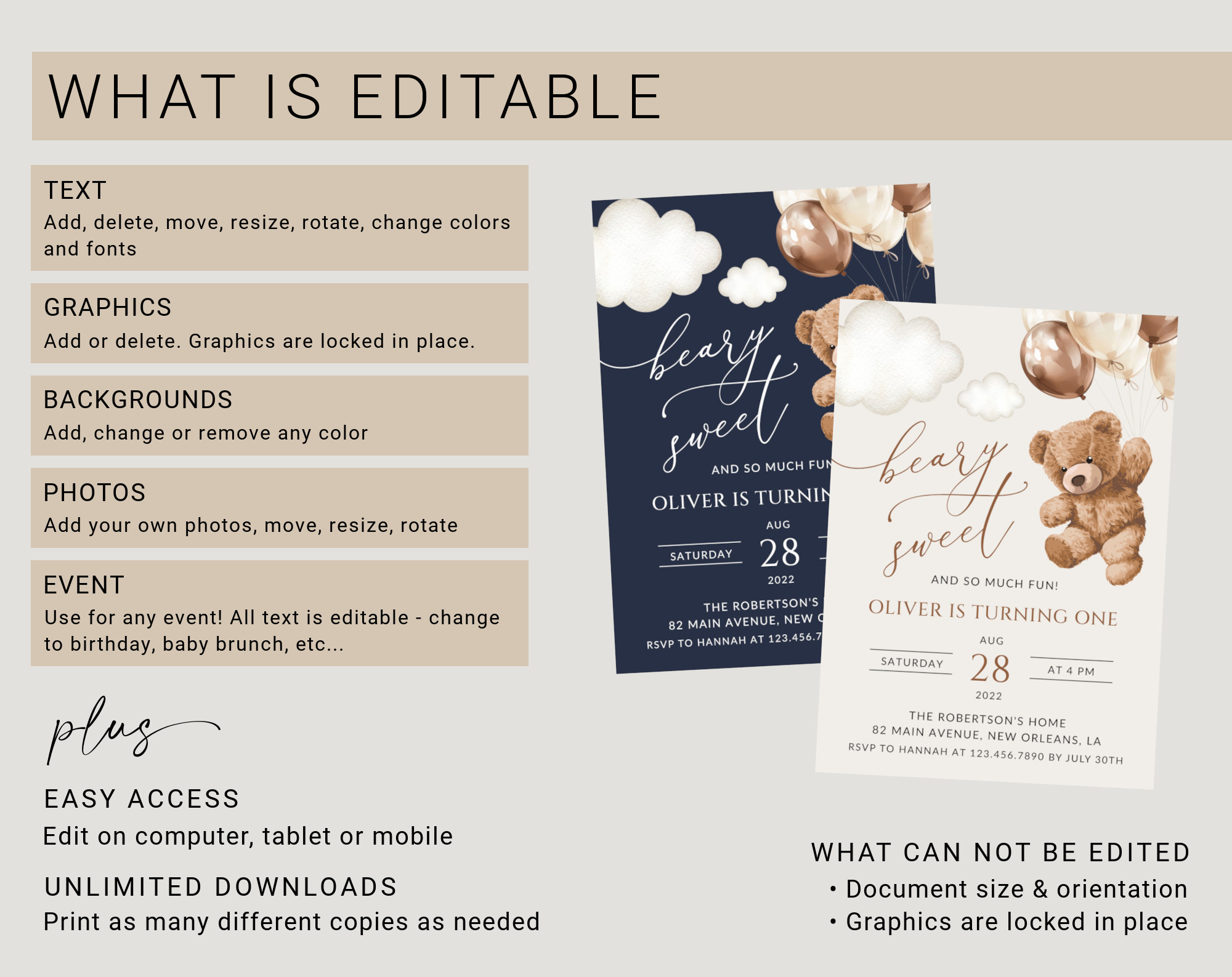 Instructions Instructions