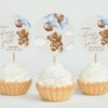 Teddy Bear with Blue Balloons Cupcake Toppers, First Birthday, Boy Birthday, Printable File, Edit Yourself, SH70 Teddy Bear with Blue Balloons Cupcake Toppers, First Birthday, Boy Birthday, Printable File, Edit Yourself, SH70