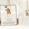 Teddy Bear with Green Balloons Time Capsule, First Birthday, Boy Birthday, Printable File, Edit Yourself, SH71 Teddy Bear with Green Balloons Time Capsule, First Birthday, Boy Birthday, Printable File, Edit Yourself, SH71