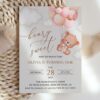 Baby Bear with Pink Balloons First Birthday Invitation, Birthday Stationery, Girl Birthday, Printable File, Edit Yourself, SH74 Baby Bear with Pink Balloons First Birthday Invitation, Birthday Stationery, Girl Birthday, Printable File, Edit Yourself, SH74