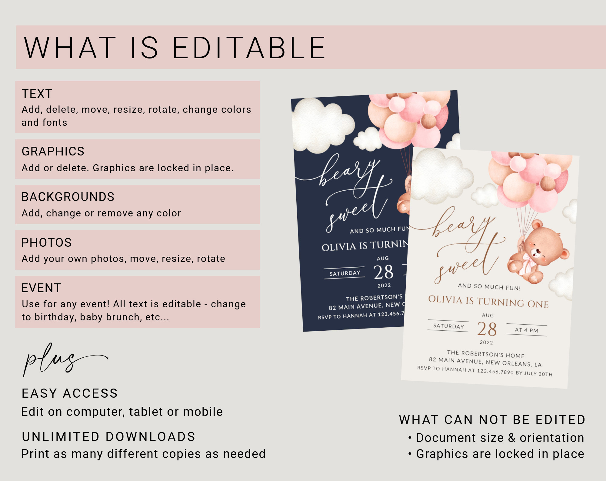 Instructions Instructions