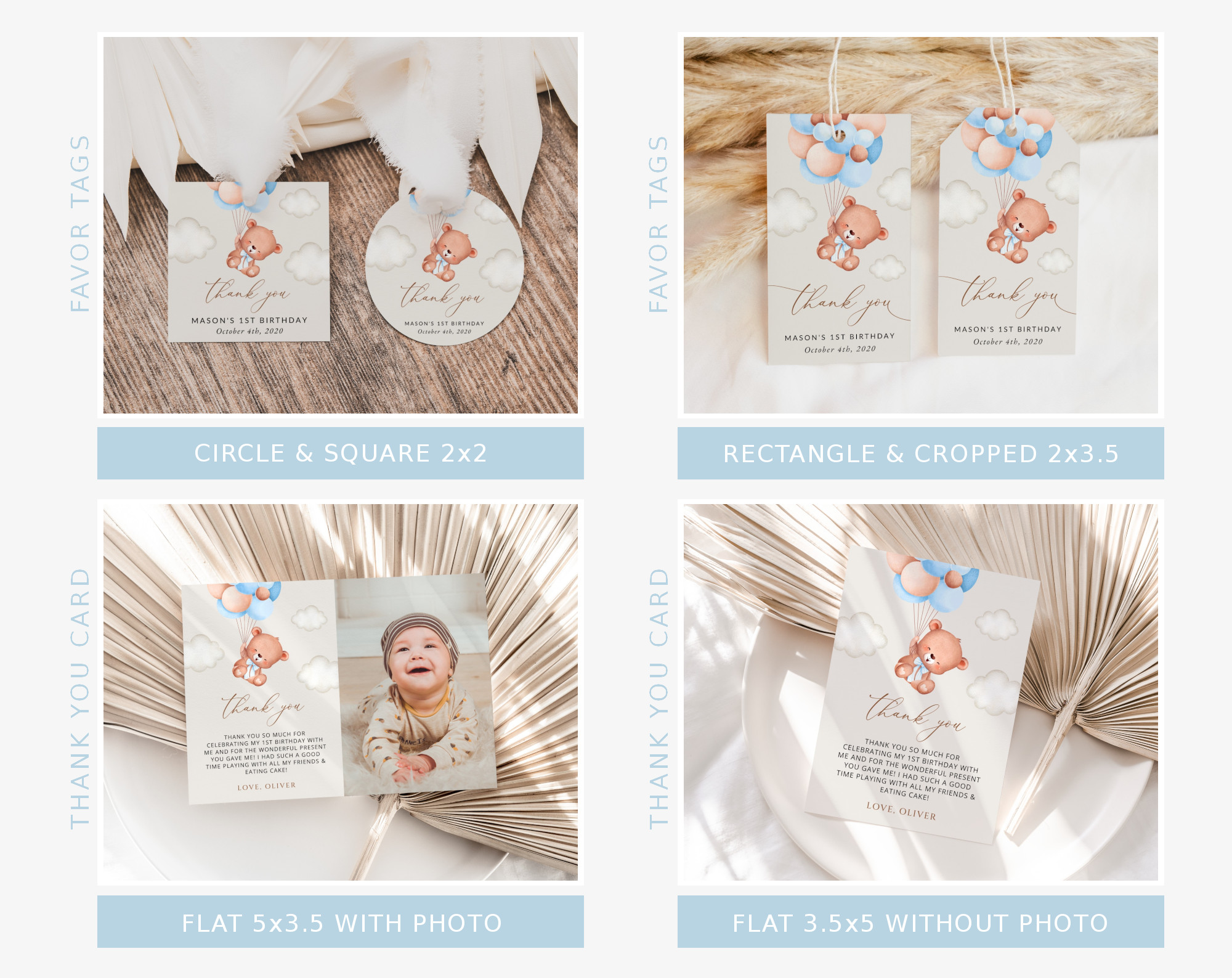 Baby Bear with Blue Balloons First Birthday Bundle, Boy Birthday, Printable File, Edit Yourself, SH76 Baby Bear with Blue Balloons First Birthday Bundle, Boy Birthday, Printable File, Edit Yourself, SH76