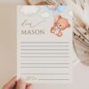 Baby Bear with Blue Balloons Time Capsule, First Birthday, Boy Birthday, Printable File, Edit Yourself, SH76 Baby Bear with Blue Balloons Time Capsule, First Birthday, Boy Birthday, Printable File, Edit Yourself, SH76