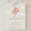 Baby Bear with Blue Balloons Welcome Sign, Birthday Sign, First Birthday, Boy Birthday, Printable File, Edit Yourself, SH76 Baby Bear with Blue Balloons Welcome Sign, Birthday Sign, First Birthday, Boy Birthday, Printable File, Edit Yourself, SH76
