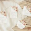 Dusty Rose Flowers Favor Tags, Gift Tags, Party Tags, Wedding, Printable File, Edit Yourself, SH37 Dusty Rose Flowers Favor Tags, Gift Tags, Party Tags, Wedding, Printable File, Edit Yourself, SH37