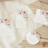 Colorful Flowers Favor Tags, Gift Tags, Party Tags, Bridal Shower, Printable File, Edit Yourself, SH40 Colorful Flowers Favor Tags, Gift Tags, Party Tags, Bridal Shower, Printable File, Edit Yourself, SH40