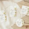 Sunflowers Favor Tags, Gift Tags, Party Tags, Bridal Shower, Printable File, Edit Yourself, SH44