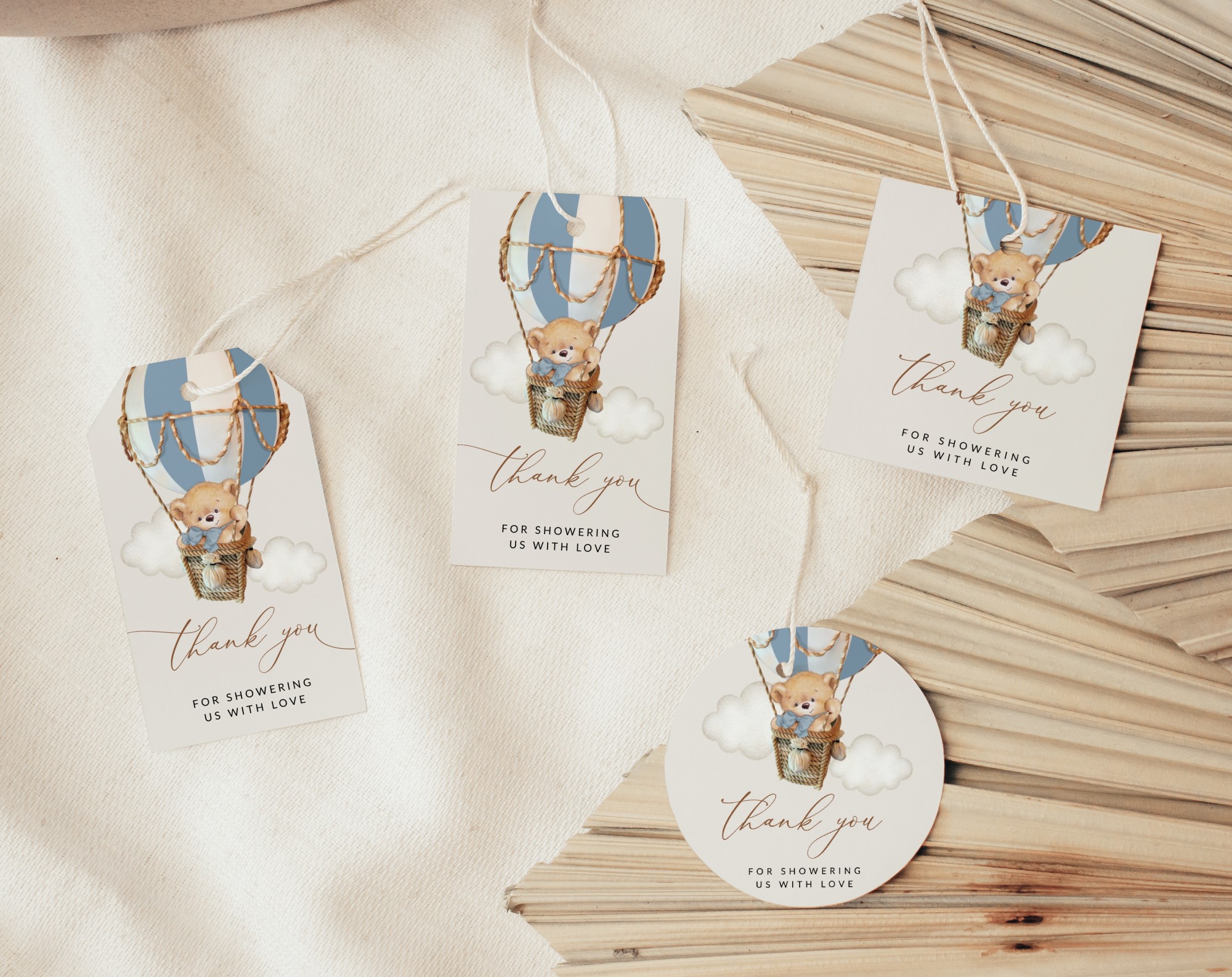 Bear in Blue Balloon Favor Tags, Gift Tags, Boy Baby Shower, Printable File, Edit Yourself, SH55 Bear in Blue Balloon Favor Tags, Gift Tags, Boy Baby Shower, Printable File, Edit Yourself, SH55