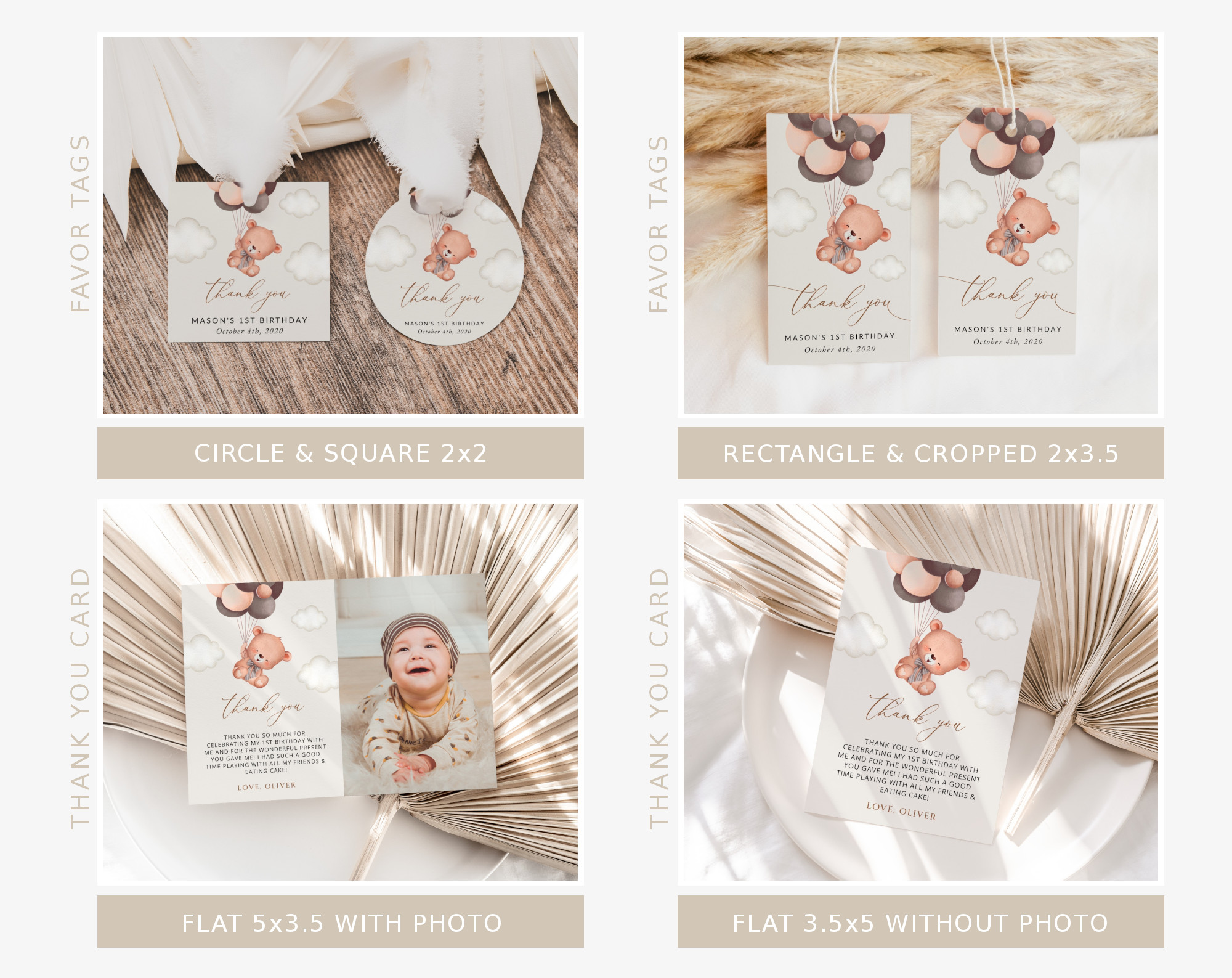 Baby Bear with Brown Balloons First Birthday Bundle, Boy Birthday, Printable File, Edit Yourself, SH78 Baby Bear with Brown Balloons First Birthday Bundle, Boy Birthday, Printable File, Edit Yourself, SH78