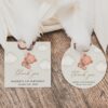 Baby Bear with Brown Balloons Favor Tags, Gift Tags, First Birthday, Boy Birthday, Printable File, Edit Yourself, SH78