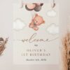 Baby Bear with Brown Balloons Welcome Sign, Birthday Sign, First Birthday, Boy Birthday, Printable File, Edit Yourself, SH78 Baby Bear with Brown Balloons Welcome Sign, Birthday Sign, First Birthday, Boy Birthday, Printable File, Edit Yourself, SH78