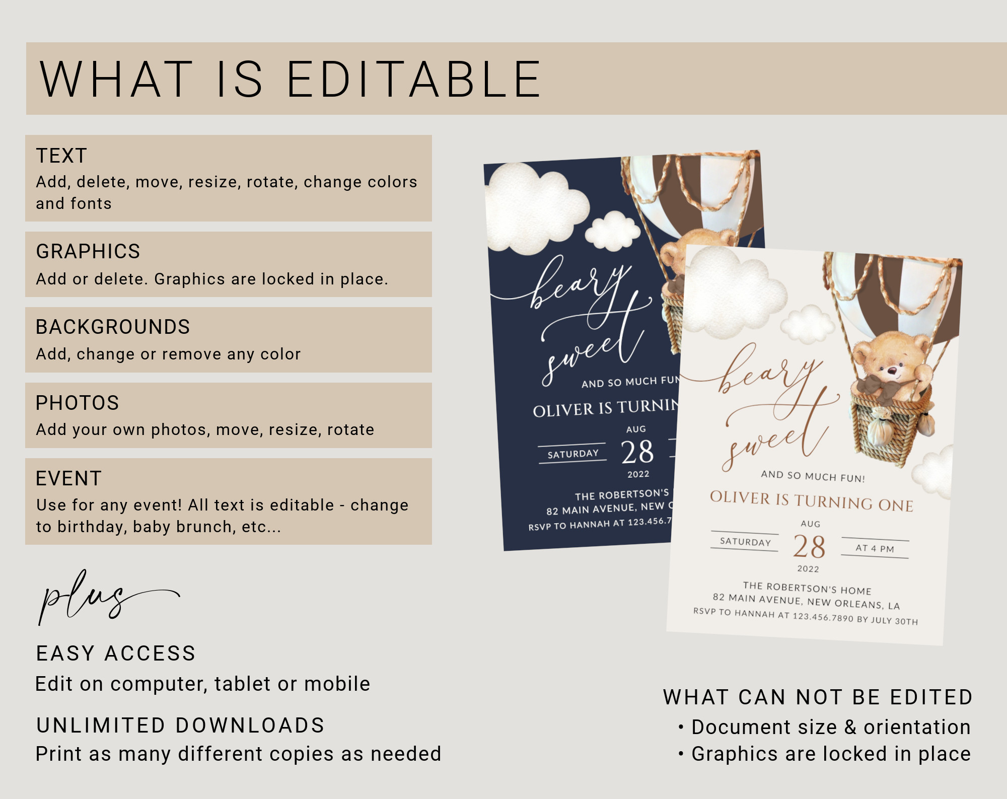 Instructions Instructions