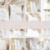 Blush Flowers Wedding Bundle, Printable File, Edit Yourself, SH03 Blush Flowers Wedding Bundle, Printable File, Edit Yourself, SH03