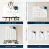 Navy and Blush Flowers Wedding Bundle, Printable File, Edit Yourself, SH04 Navy and Blush Flowers Wedding Bundle, Printable File, Edit Yourself, SH04