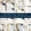 Navy and Blush Flowers Wedding Bundle, Printable File, Edit Yourself, SH04 Navy and Blush Flowers Wedding Bundle, Printable File, Edit Yourself, SH04